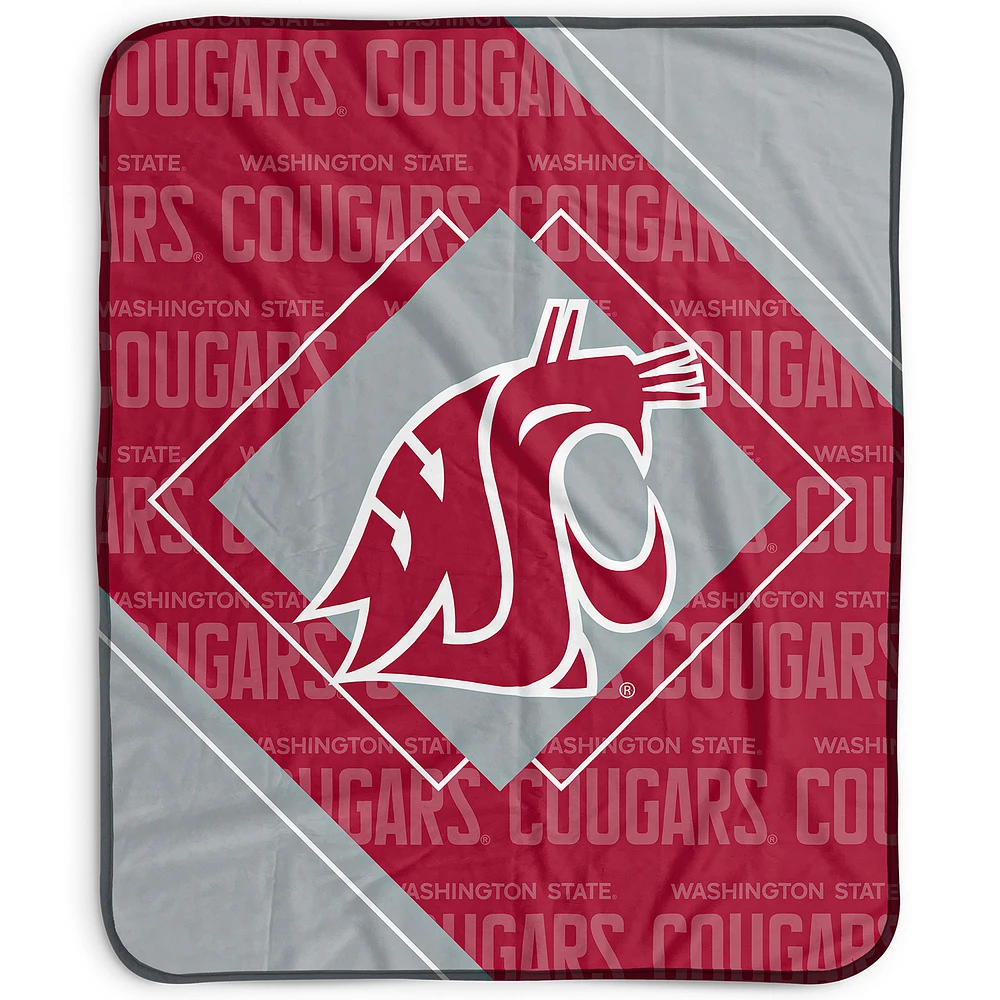 Pegasus Washington State Cougars 50" x 60" Diamond Logo Fleece Blanket