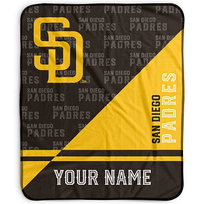 Pegasus San Diego Padres 50" x 60" Split Wordmark Personalized Fleece Blanket