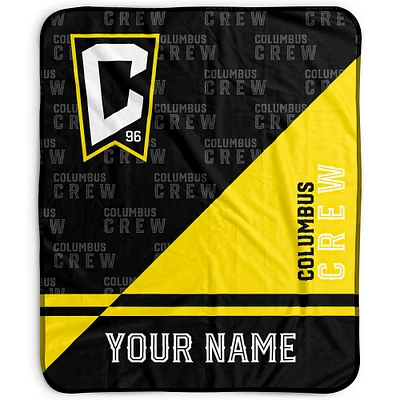 Pegasus Columbus Crew 50" x 60" Split Wordmark Personalized Fleece Blanket