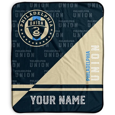 Pegasus Philadelphia Union 50" x 60" Split Wordmark Personalized Fleece Blanket