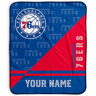Pegasus Philadelphia 76ers 50" x 60" Split Wordmark Personalized Fleece Blanket
