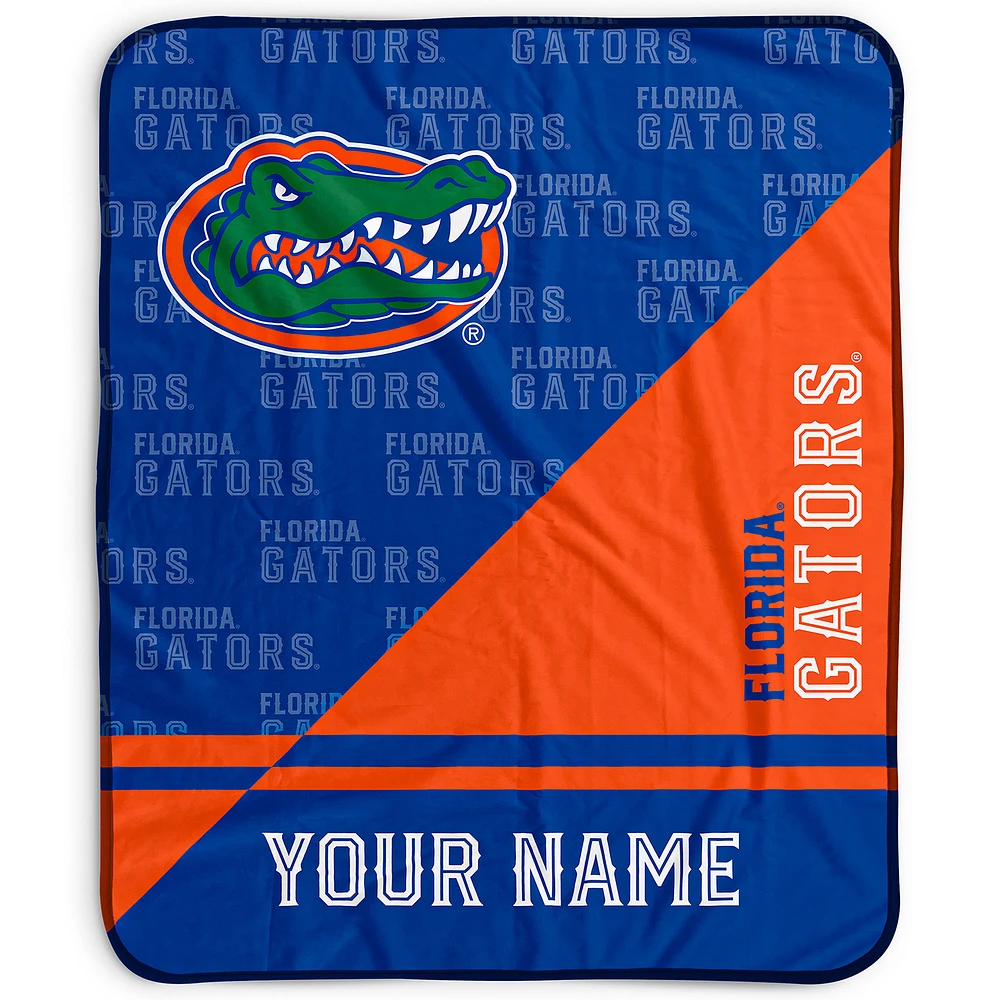Pegasus Florida Gators 50" x 60" Split Wordmark Personalized Fleece Blanket