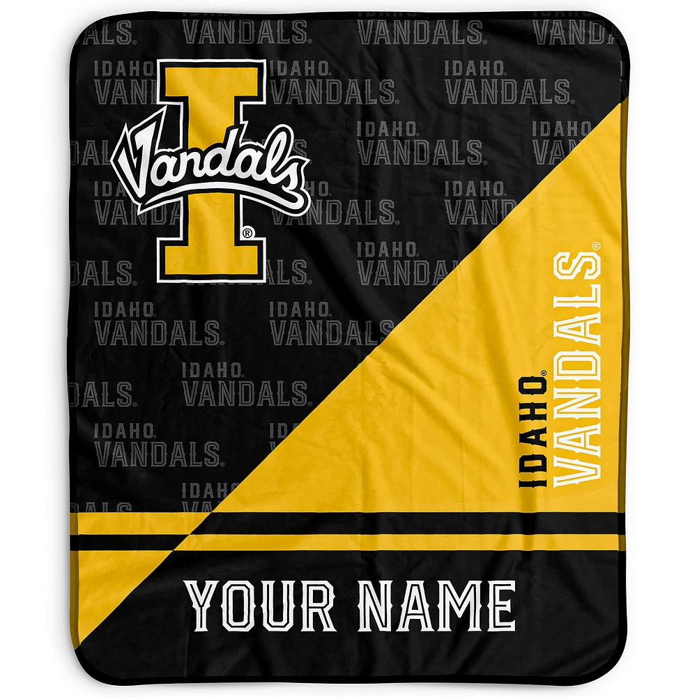Pegasus Idaho Vandals 50" x 60" Split Wordmark Personalized Fleece Blanket