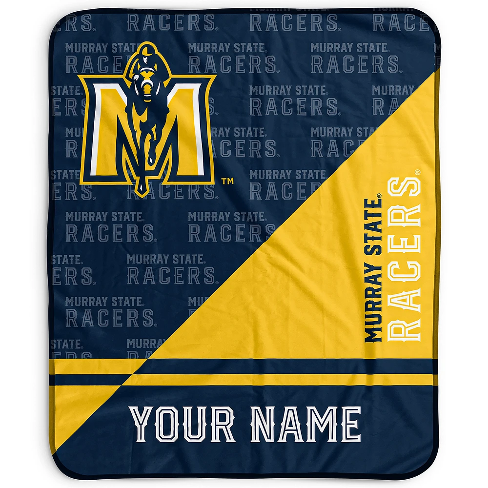 Pegasus Murray St. Racers 50" x 60" Split Wordmark Personalized Fleece Blanket