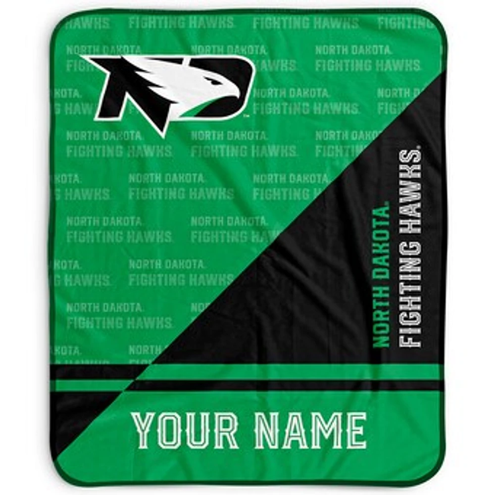 Pegasus North Dakota 50" x 60" Split Wordmark Personalized Fleece Blanket