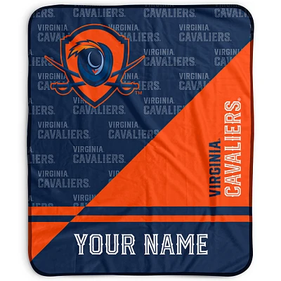 Pegasus Virginia Cavaliers 50" x 60" Split Wordmark Personalized Fleece Blanket