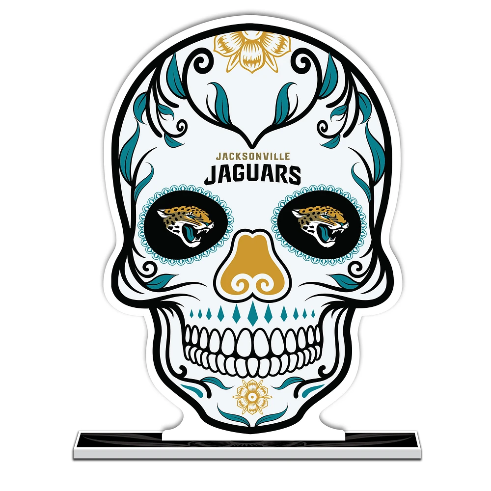 Jacksonville Jaguars 10" Sugar Skull Standee