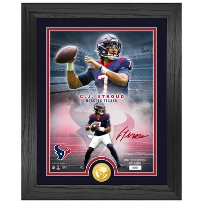 Highland Mint C.J. Stroud Houston Texans 13'' x 16'' Bronze Coin Photo Mint