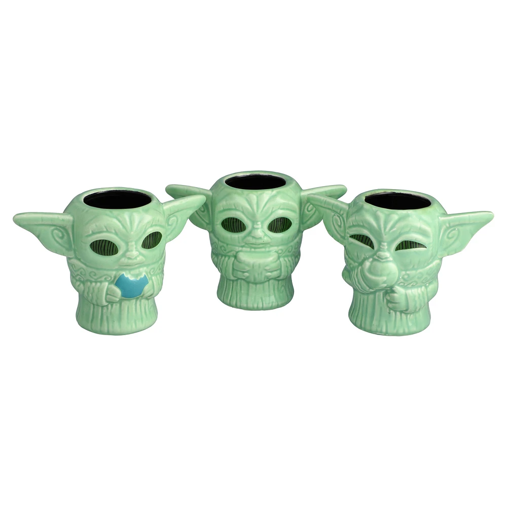 Geeki Tikis Grogu The Mandalorian Snack Pack Tiki Mini Mug 3-Pack Set