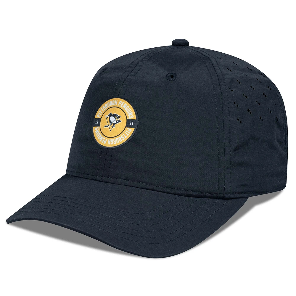 Women's Levelwear Black Pittsburgh Penguins Haven Adjustable Hat