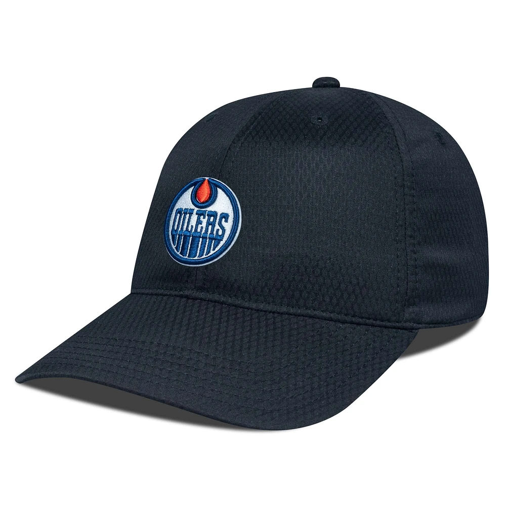Men's Levelwear Black Edmonton Oilers Matrix Adjustable Hat