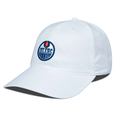 Men's Levelwear White Edmonton Oilers Matrix Adjustable Hat
