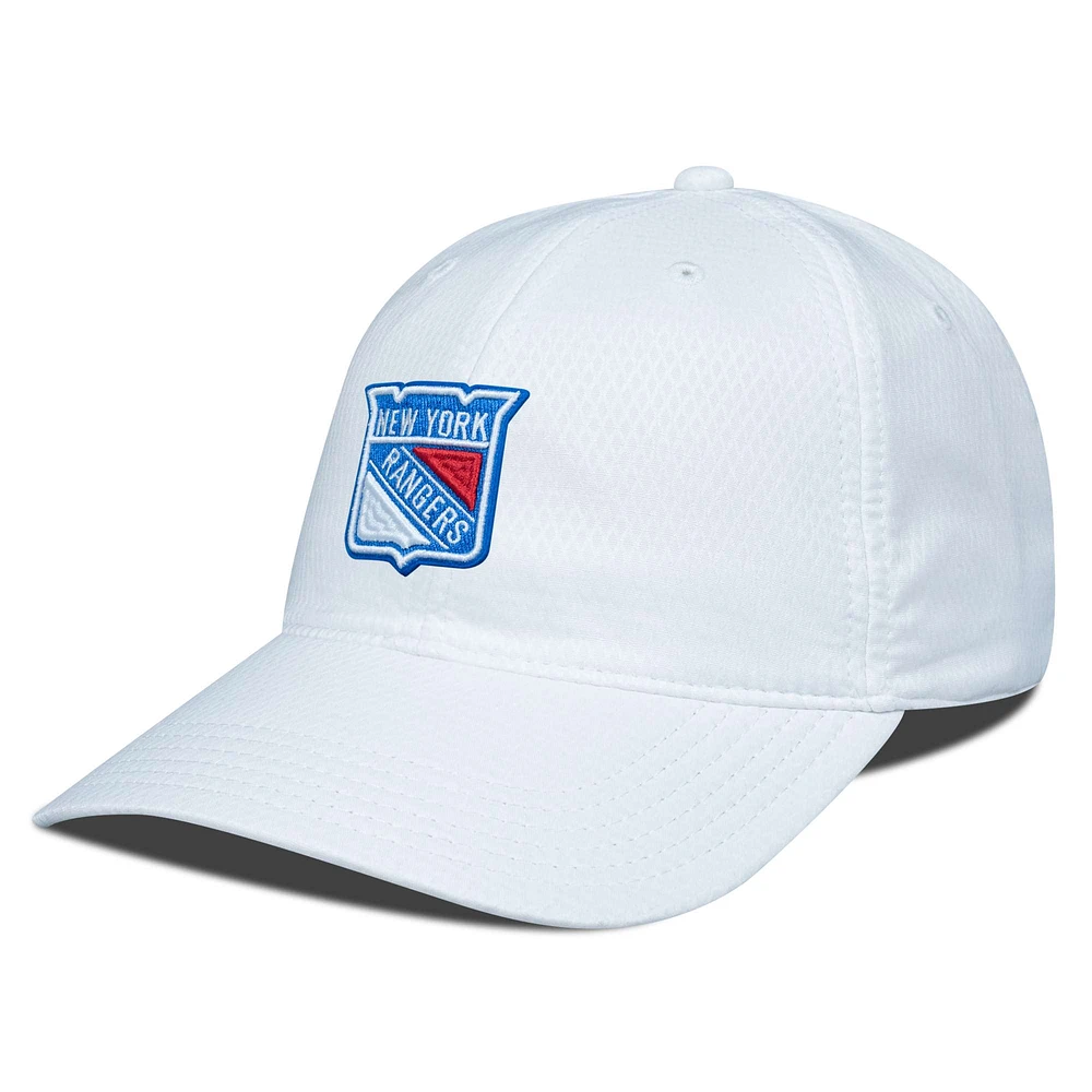 Men's Levelwear White New York Rangers Matrix Adjustable Hat