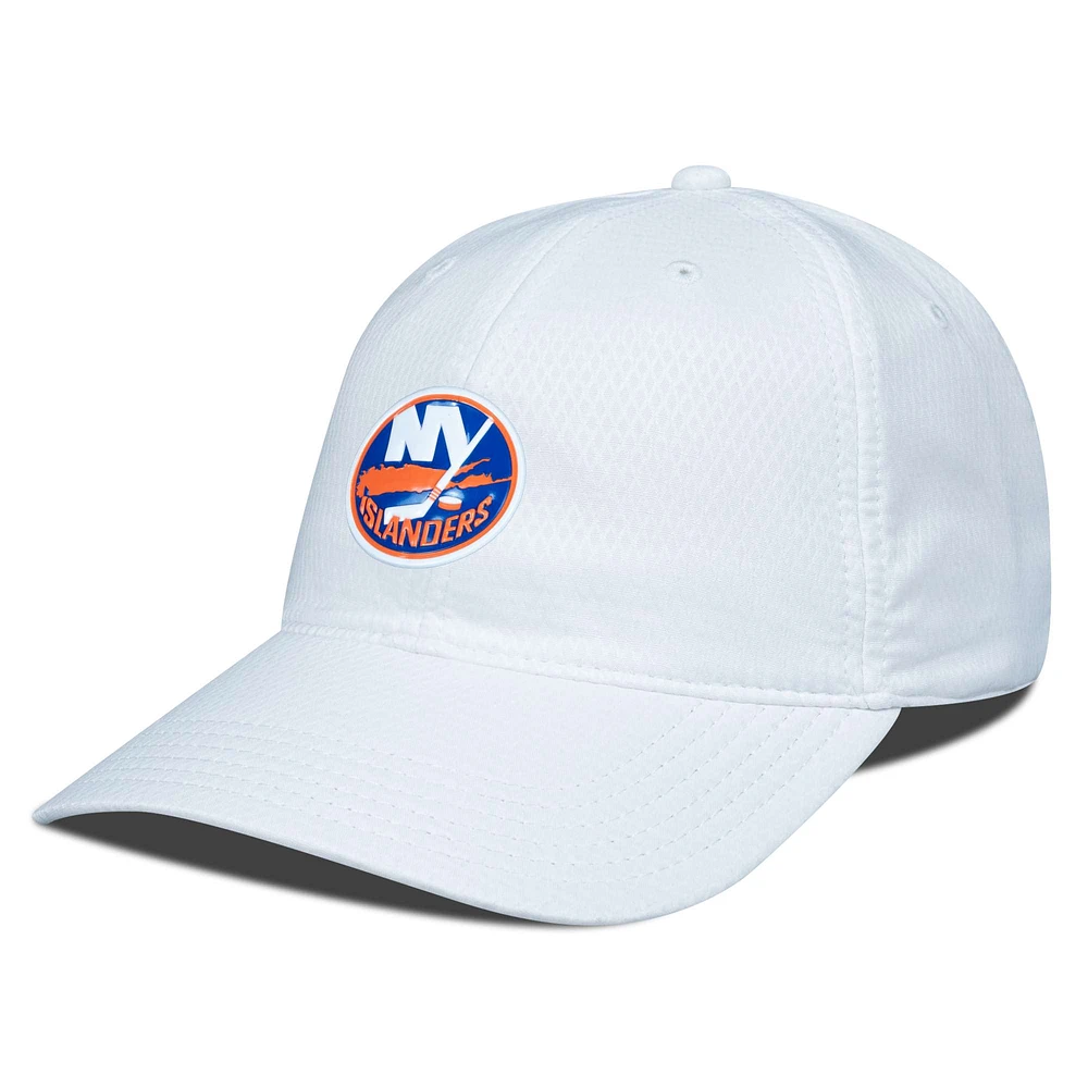Men's Levelwear White New York Islanders Matrix Adjustable Hat