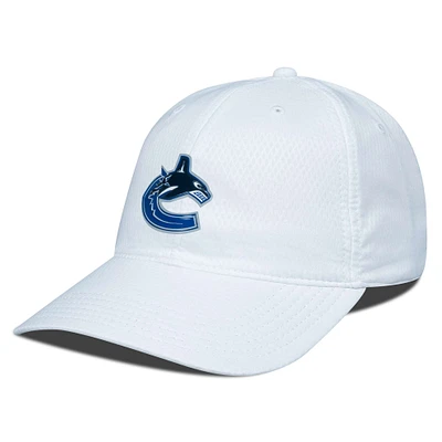 Men's Levelwear White Vancouver Canucks Matrix Adjustable Hat