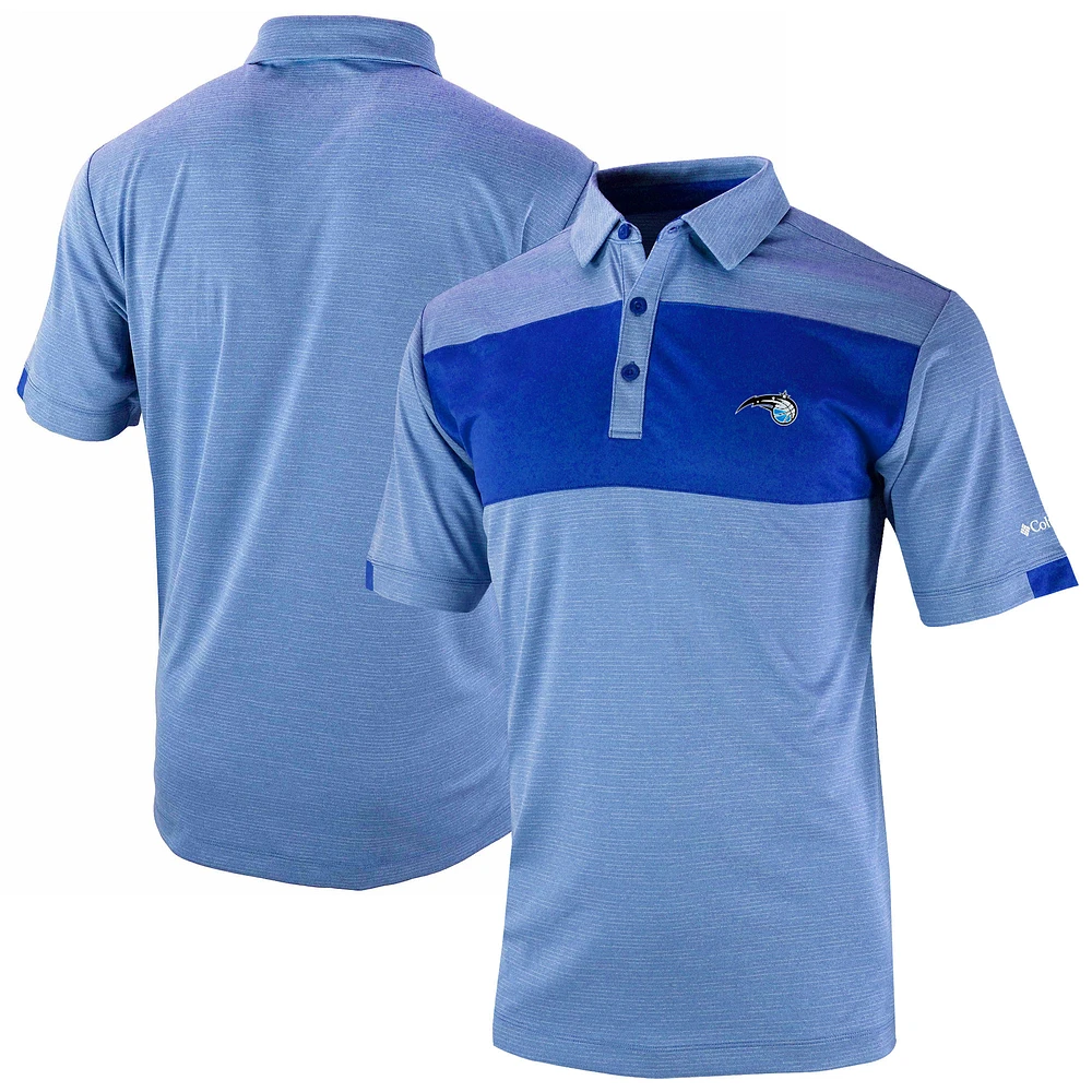 Men's Columbia Blue Orlando Magic Omni-Wick Total Control Polo