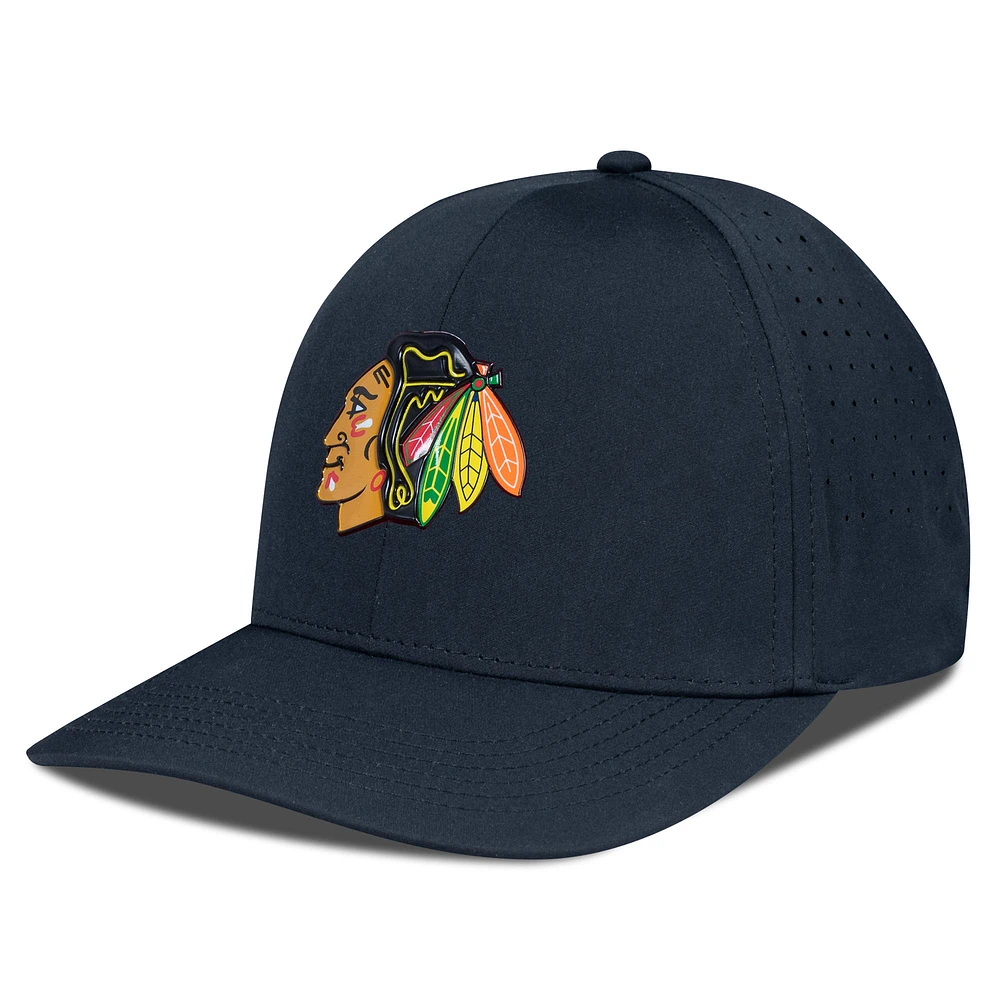 Men's Levelwear Black Chicago Blackhawks Zeta Flex Hat