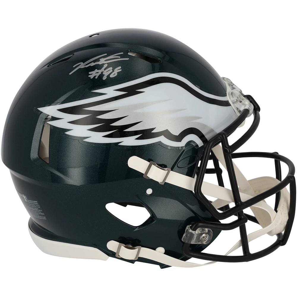 Jalen Carter Philadelphia Eagles Autographed Riddell Speed Authentic Helmet