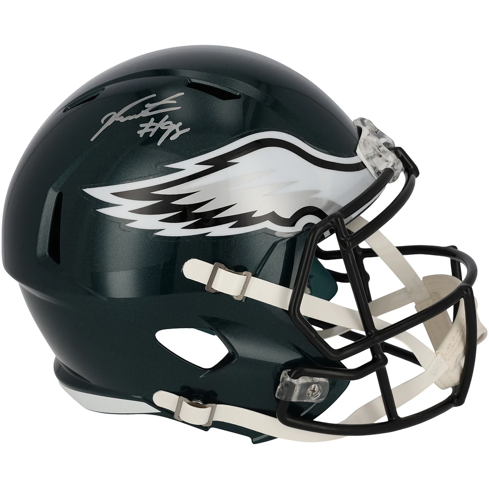 Jalen Carter Philadelphia Eagles Autographed Riddell Speed Replica Helmet