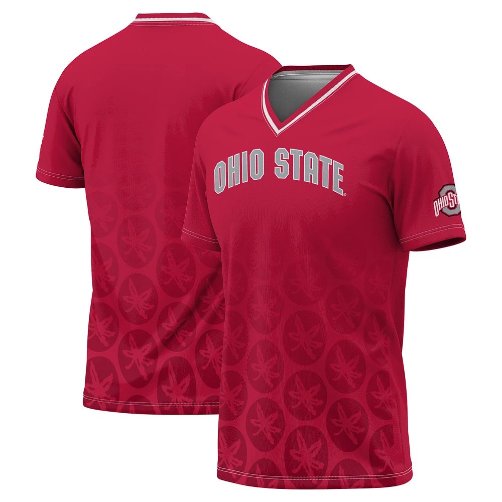Unisex GameDay Greats Scarlet Ohio State Buckeyes Lightweight Soccer Fashion Jersey