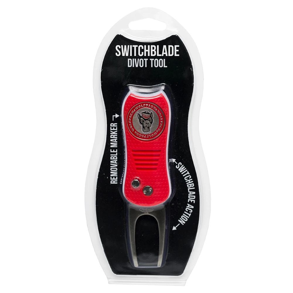NC State Wolfpack Switchblade Divot Tool with Ball Marker