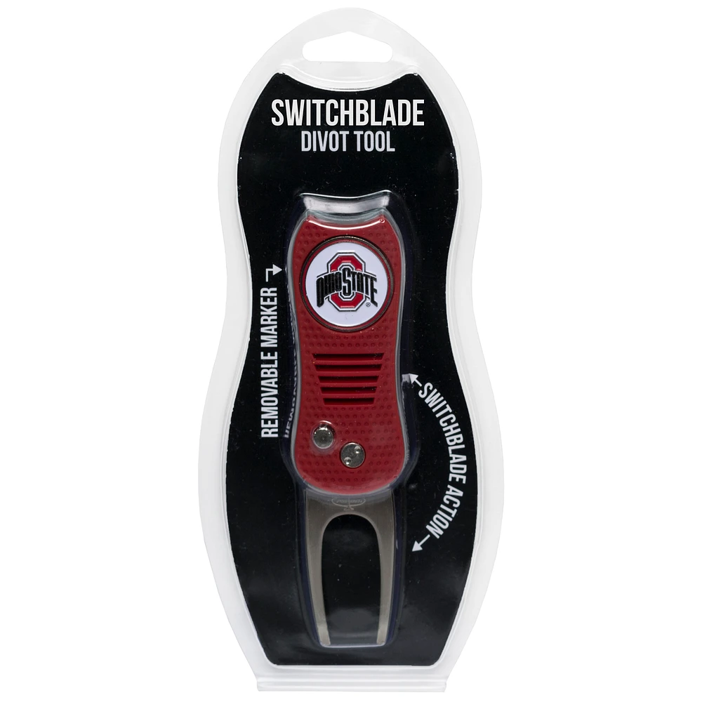 Ohio State Buckeyes Switchblade Divot Tool with Ball Marker