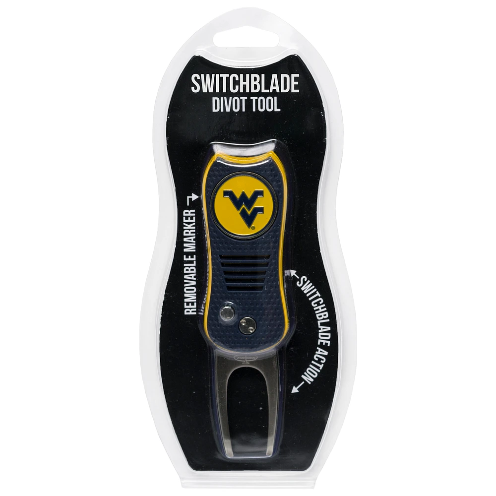 West Virginia Mountaineers Switchblade Divot Tool with Ball Marker