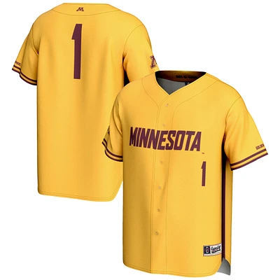 Youth GameDay Greats #1 Gold Minnesota Golden Gophers Lightweight Baseball Jersey