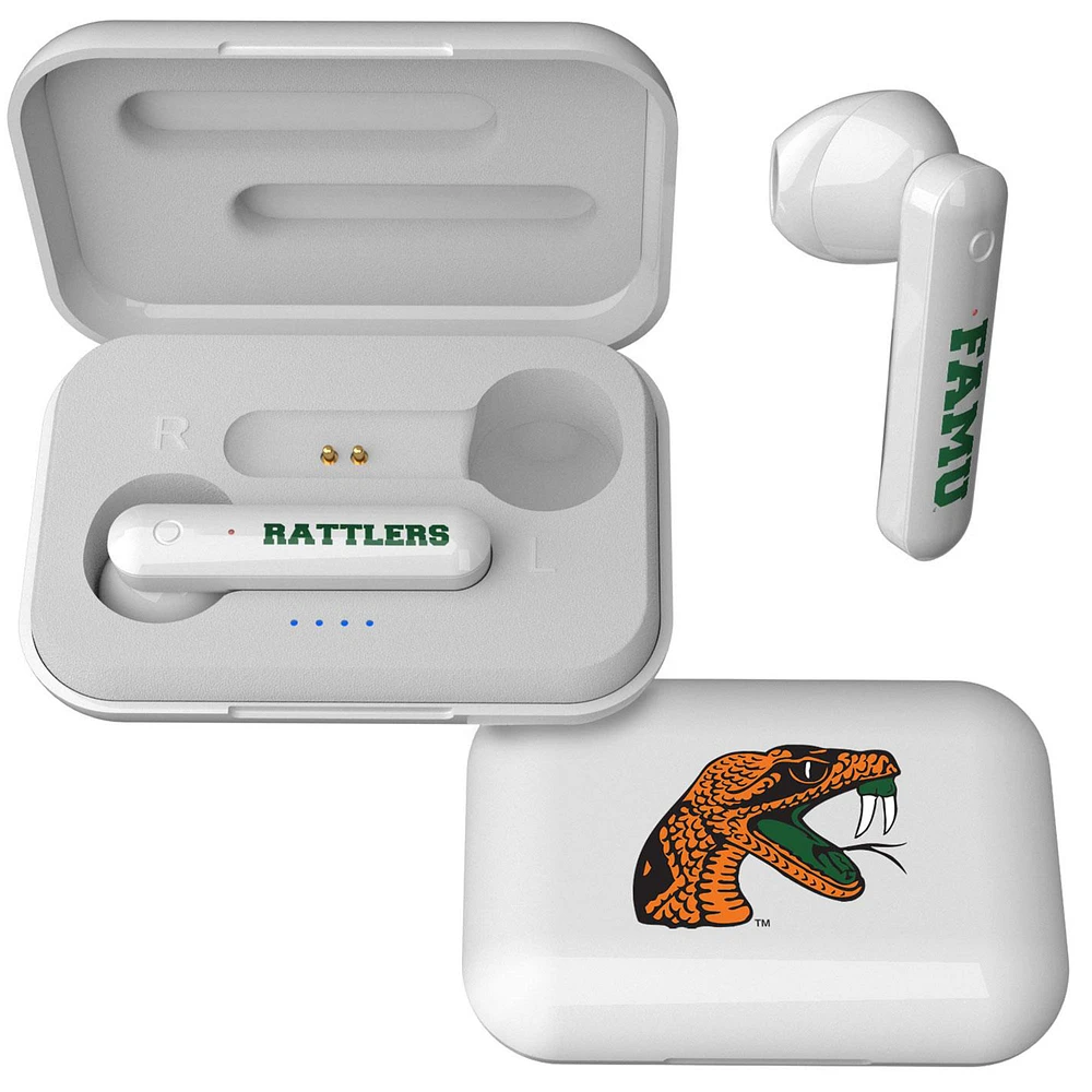Keyscaper White Florida A&M Rattlers True Wireless Earbuds