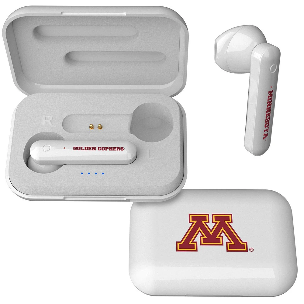 Keyscaper White Minnesota Golden Gophers True Wireless Earbuds