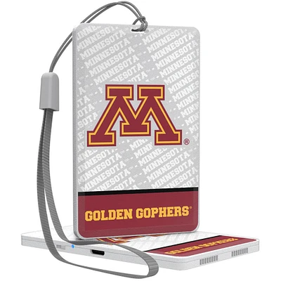 Keyscaper White Minnesota Golden Gophers Bluetooth Pocket Speaker