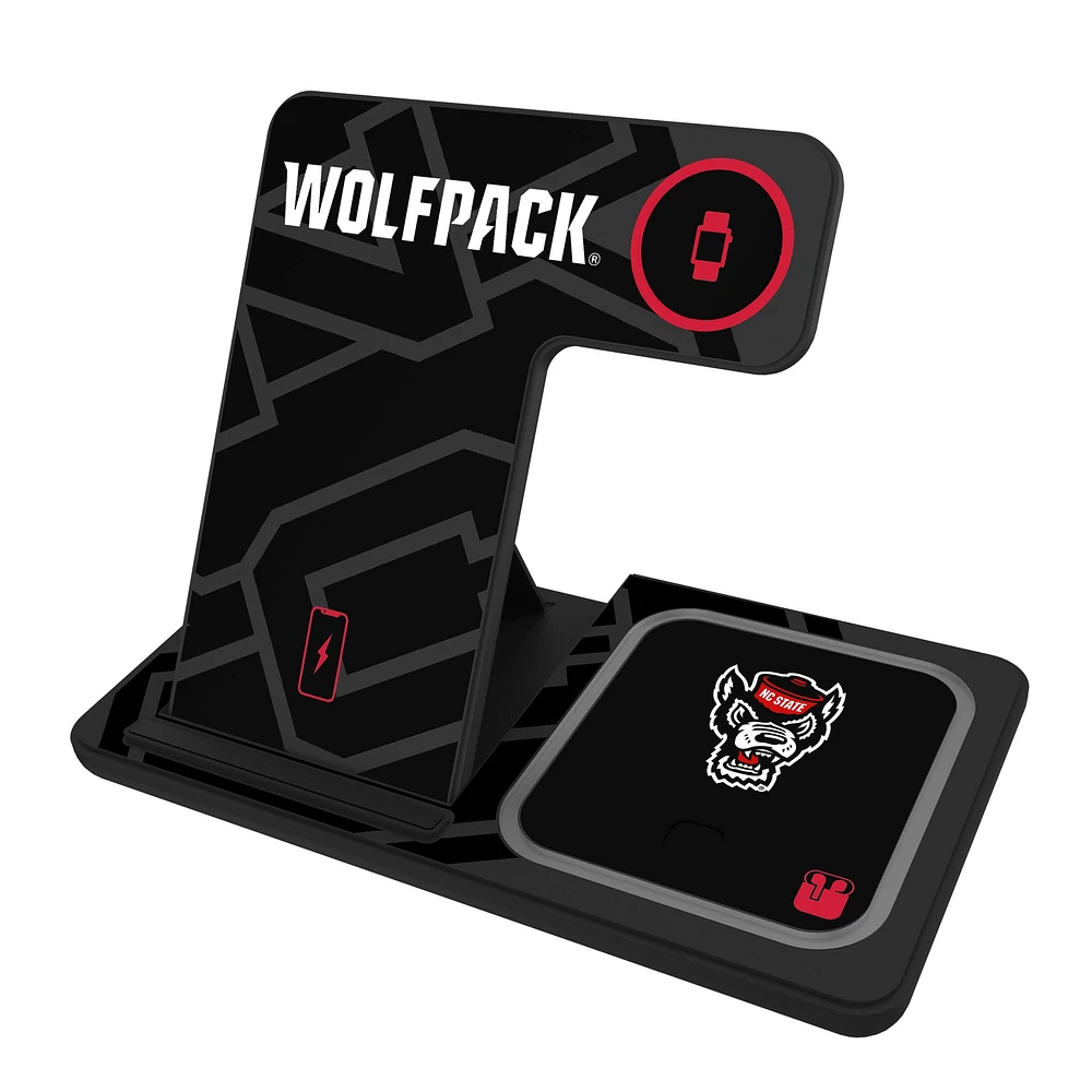 Keyscaper NC State Wolfpack Three-in-One Charging Station