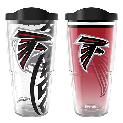 Tervis Atlanta Falcons 24oz NFL 2 PACK Genuine & Forever Fan
