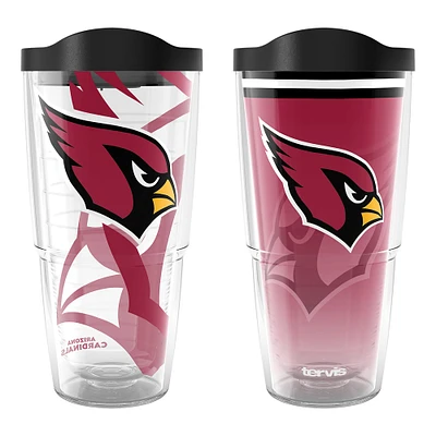 Tervis Arizona Cardinals 24oz NFL 2 PACK Genuine & Forever Fan