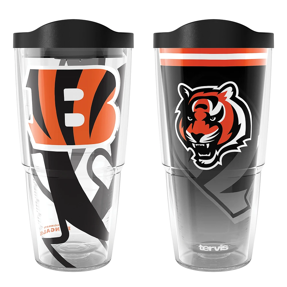 Tervis Cincinnati Bengals 24oz NFL 2 PACK Genuine & Forever Fan
