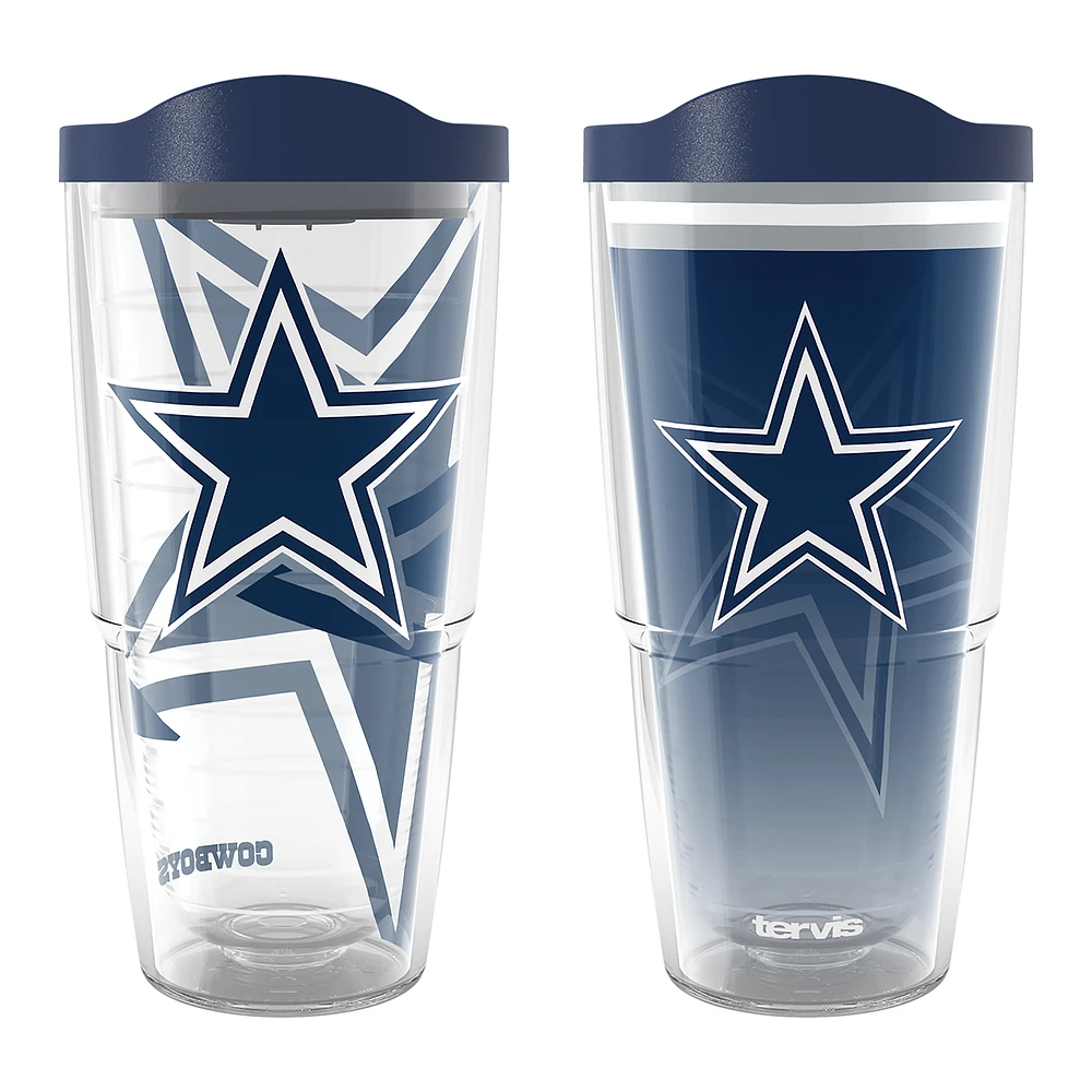 Tervis Dallas Cowboys 24oz NFL 2 PACK Genuine & Forever Fan