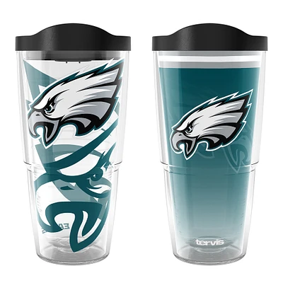 Tervis Philadelphia Eagles 24oz NFL 2 PACK Genuine & Forever Fan