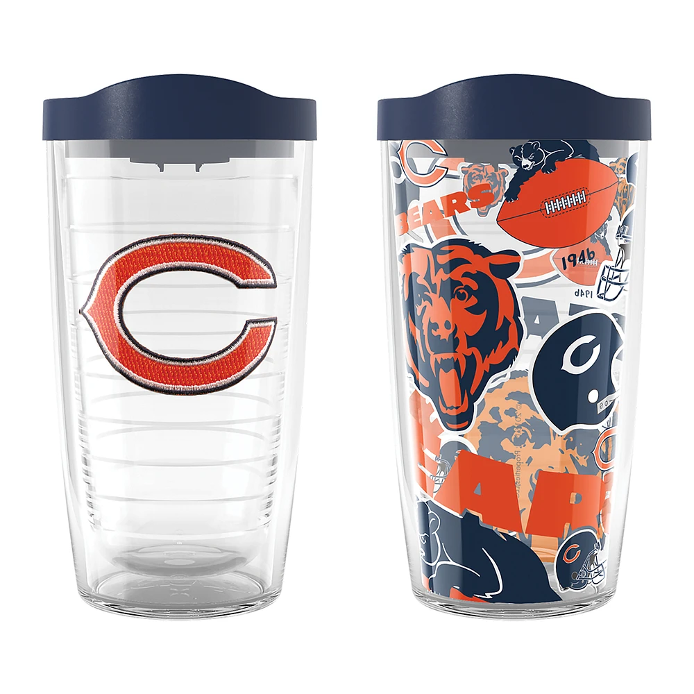 Tervis Chicago Bears Two-Pack 16oz. Allover Classic Tumbler Set