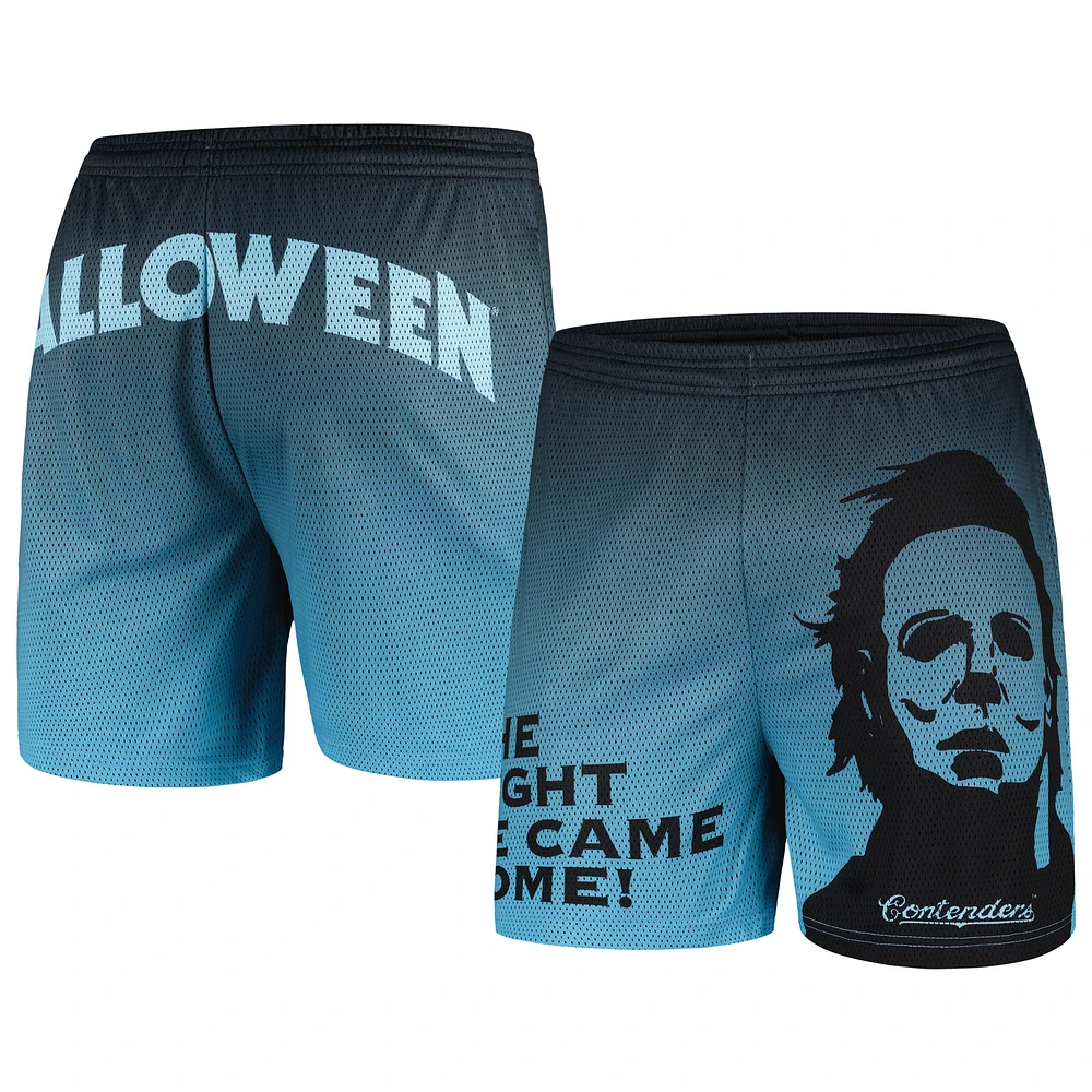 Men's Contenders Clothing Black Halloween The Knife Mesh Active Shorts