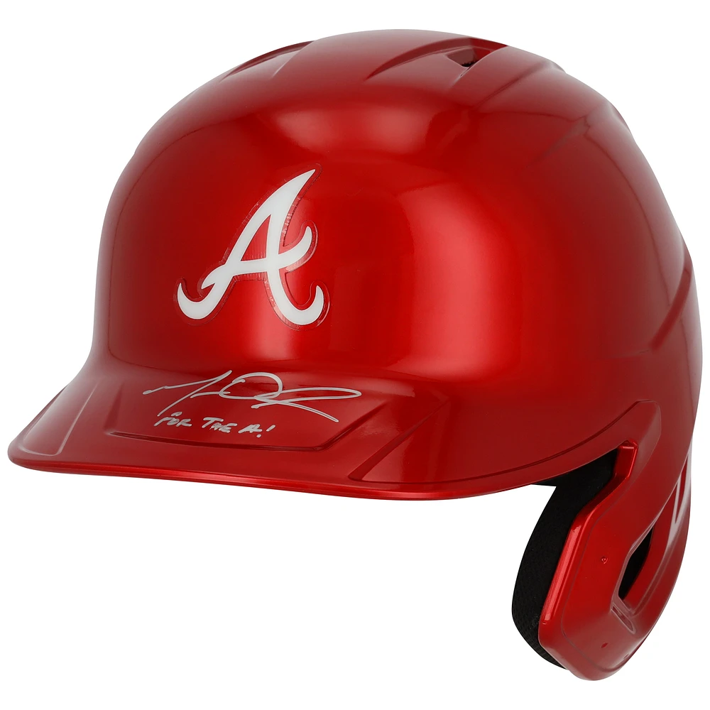 Limited Edition of 12: Matt Olson Atlanta Braves Autographed Rawlings Replica Batting Helmet with Inscription