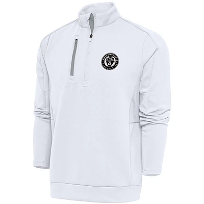 Men's Antigua Philadelphia Union Brushed Metallic Generation Quarter-Zip Top