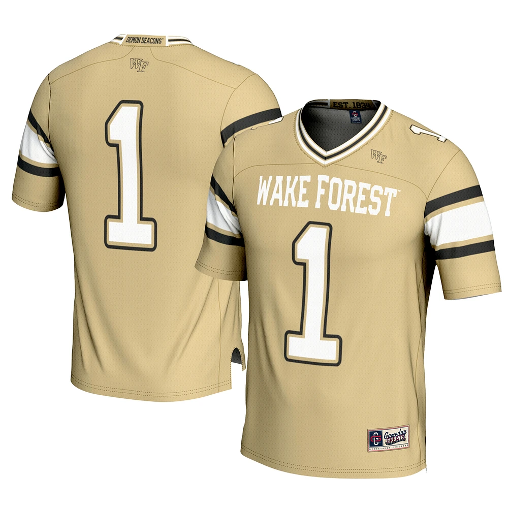 Youth GameDay Greats #1 Gold Wake Forest Demon Deacons Football Jersey