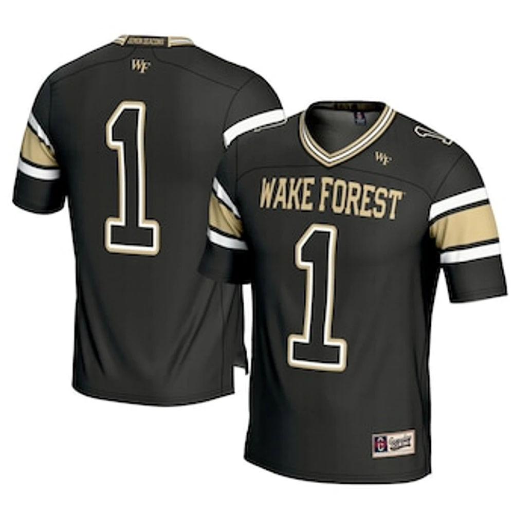 Youth GameDay Greats #1 Black Wake Forest Demon Deacons Football Jersey