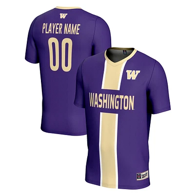 Youth GameDay Greats Purple Washington Huskies Lightweight Pick-A-Player NIL Men's Soccer Jersey