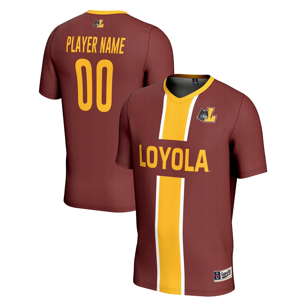Unisex GameDay Greats Maroon Loyola Chicago Ramblers Pick-A-Player NIL Lightweight Soccer Jersey