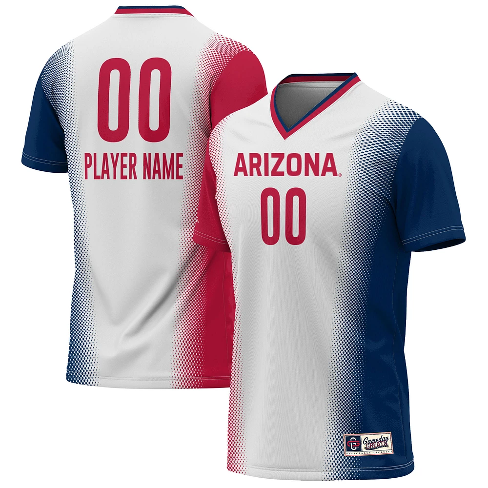 Youth GameDay Greats White Arizona Wildcats Lightweight Pick-A-Player NIL Women's Soccer Jersey
