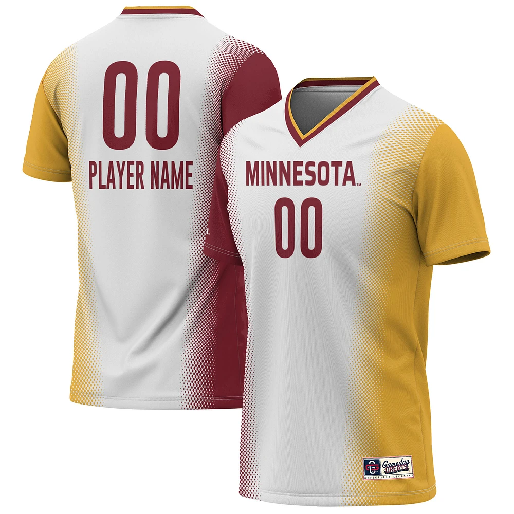 Youth GameDay Greats White Minnesota Golden Gophers Lightweight Pick-A-Player NIL Women's Soccer Jersey