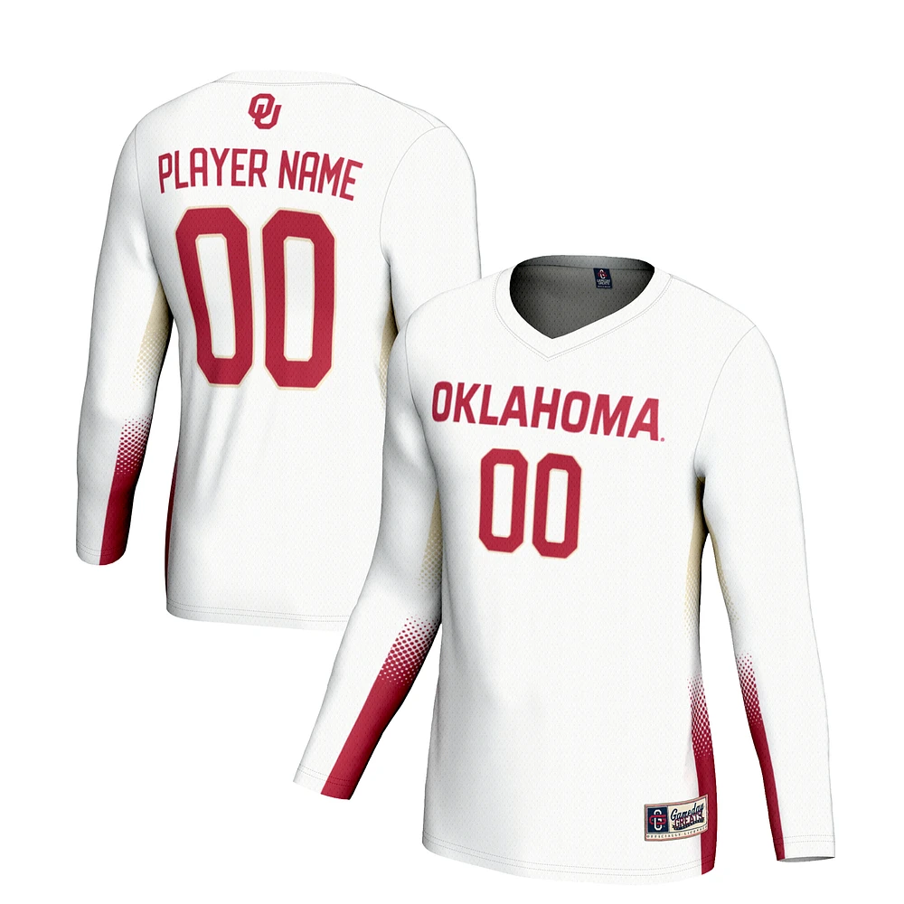 Unisex GameDay Greats White Oklahoma Sooners NIL Lightweight Volleyball Jersey