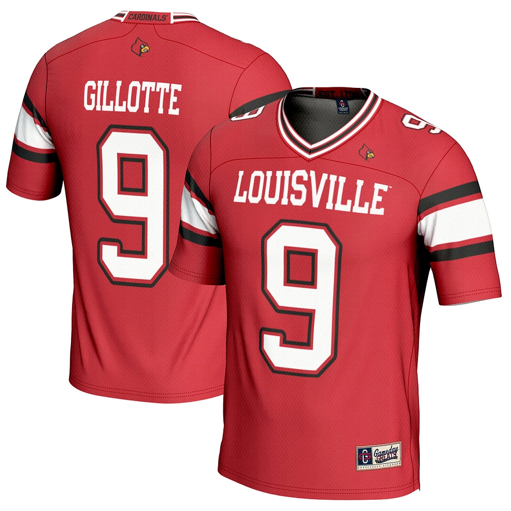 Youth GameDay Greats Ashton Gillotte Red Louisville Cardinals NIL Player Football Jersey