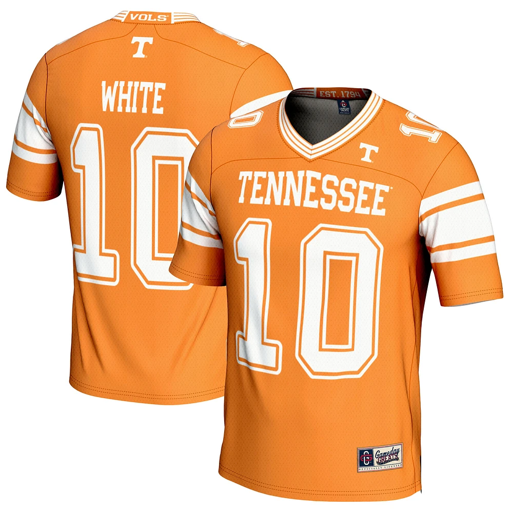 Men's GameDay Greats Squirrel White Tennessee Orange Volunteers NIL Player Football Jersey